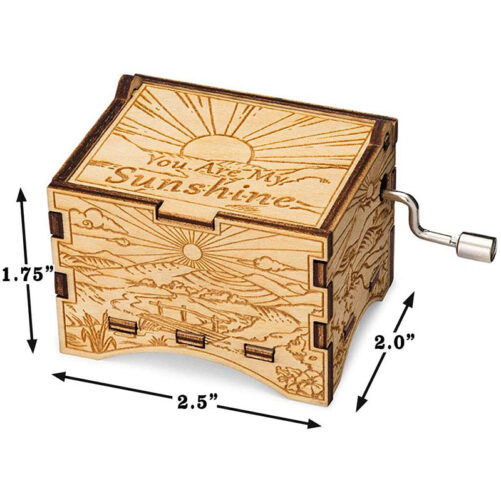 You Are My Sunshine Music Box Dimensions
